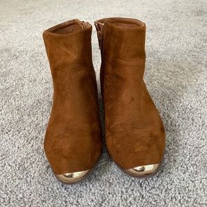 ASOS Daisy Street Brown Suede Booties